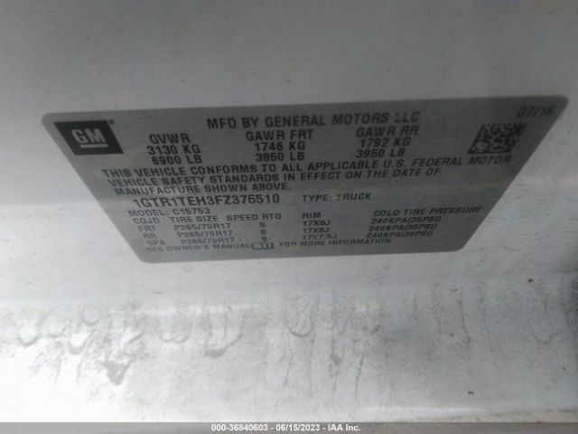 1GTR1TEH3FZ376510 GMC SIERRA 1500