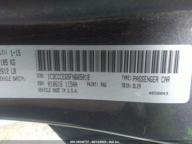 Chrysler 200 C 2015 1C3CCCEG5FN665018 Image 16