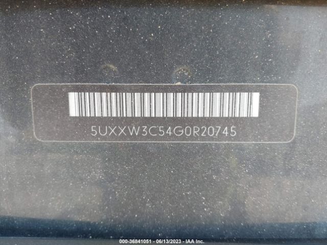 5UXXW3C54G0R20745 BMW X4 Xdrive28i