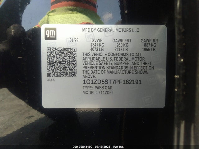 Chevrolet MALIBU LT 2023 1G1ZD5ST7PF162191 Image 9
