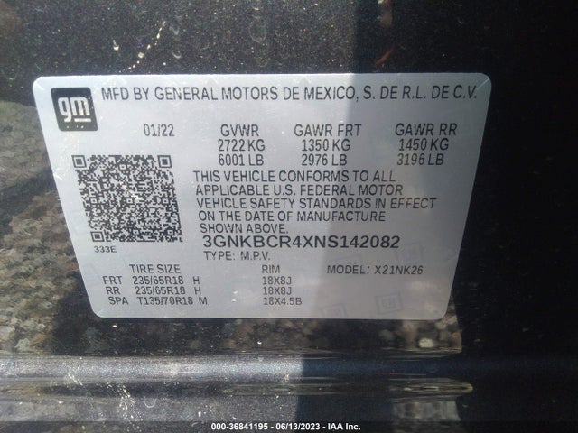 Chevrolet Blazer Lt 2022 3GNKBCR4XNS142082 Image 9