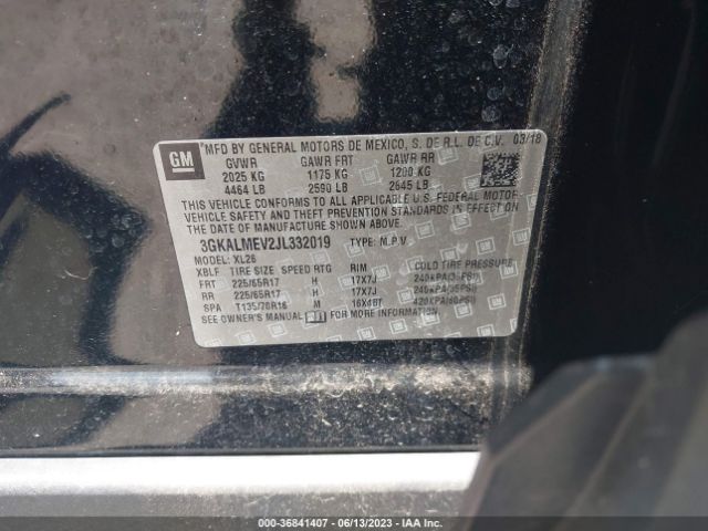 3GKALMEV2JL332019 GMC Terrain Sle
