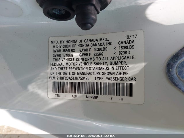 Honda CIVIC SI COUPE 2018 2HGFC3A51JH750485 Image 9
