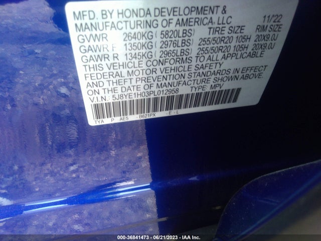 2023 Acura MDX, VIN: 5J8YE1H03PL012958