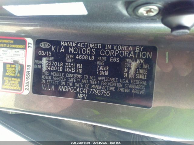 KNDPCCAC4F7793755 KIA Sportage Ex