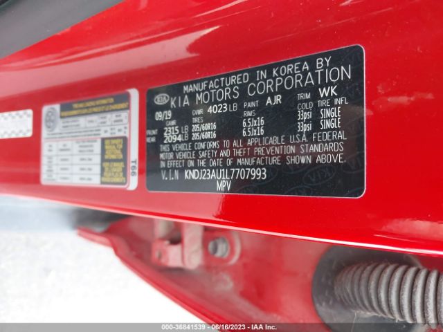 KNDJ23AU1L7707993 KIA SOUL LX