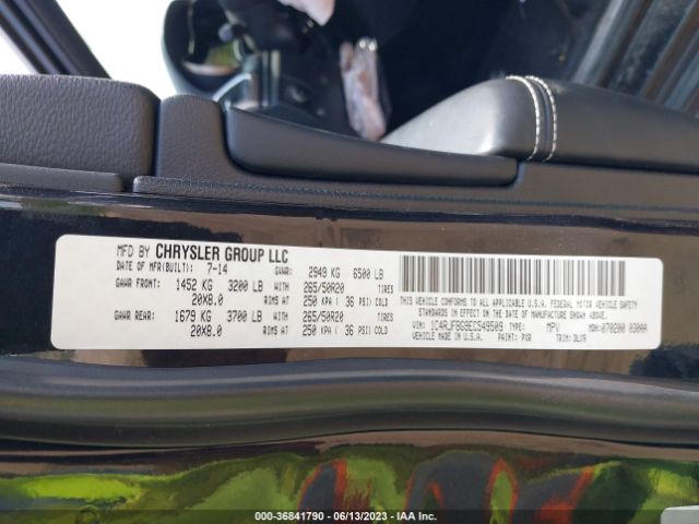 1C4RJFBG9EC549509 Jeep Grand Cherokee Limited