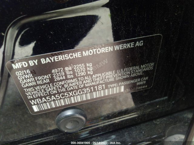 WBA5A5C5XGG351181 BMW 5 Series 528i