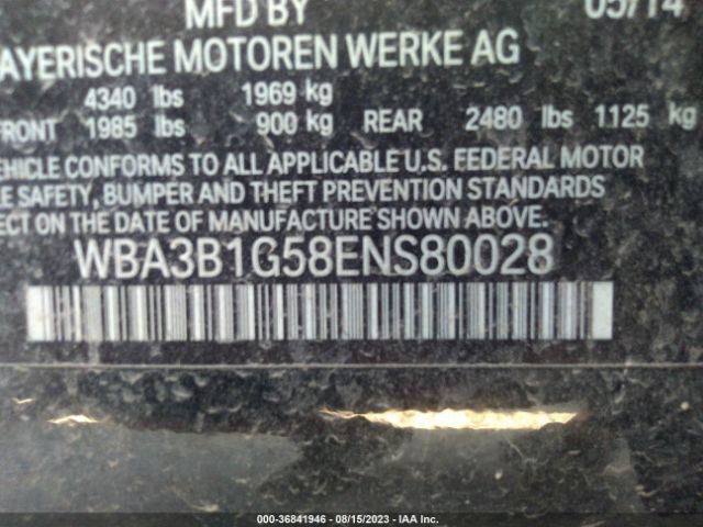 WBA3B1G58ENS80028 BMW 3 Series 320i