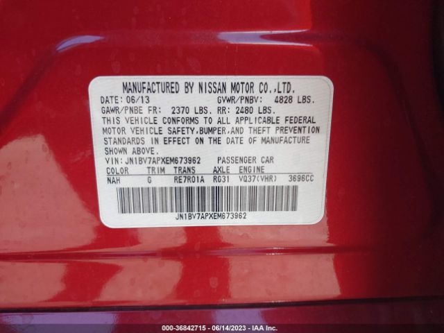 JN1BV7APXEM673962 Infiniti Q50 Premium