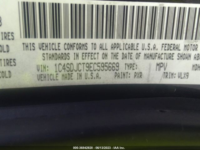 1C4SDJCT9EC595669 Dodge Durango R/t