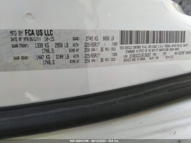 2C4RDGCG1GR196267 Dodge Grand Caravan Sxt Plus