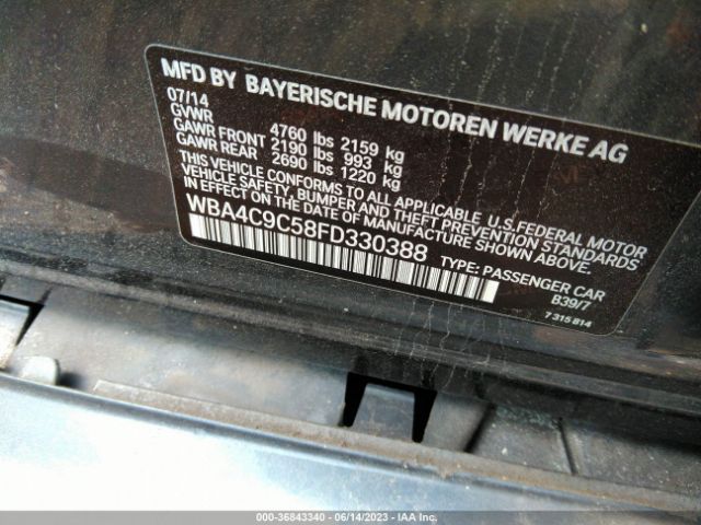 WBA4C9C58FD330388 BMW 4 Series 428i Xdrive