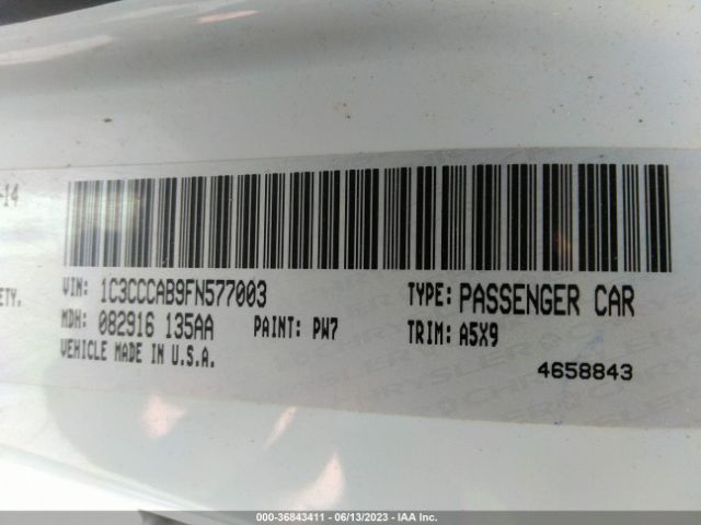 1C3CCCAB9FN577003 Chrysler 200 Limited