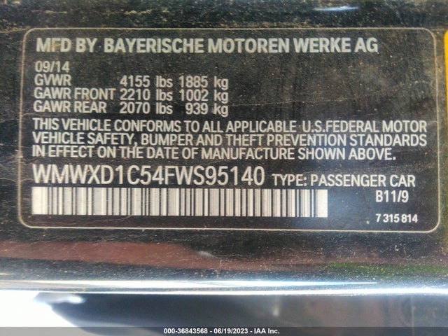 WMWXD1C54FWS95140 Mini Cooper Countryman John Cooper Works