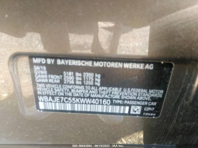 WBAJE7C55KWW40160 BMW 5 Series 540i Xdrive