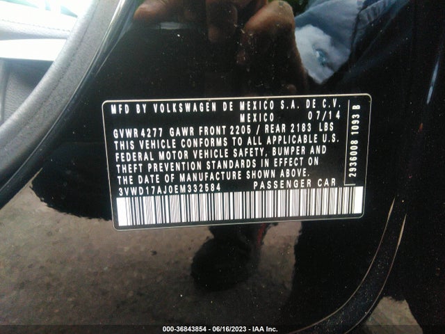 3VWD17AJ0EM332584 Volkswagen Jetta Sedan Se W/connectivity