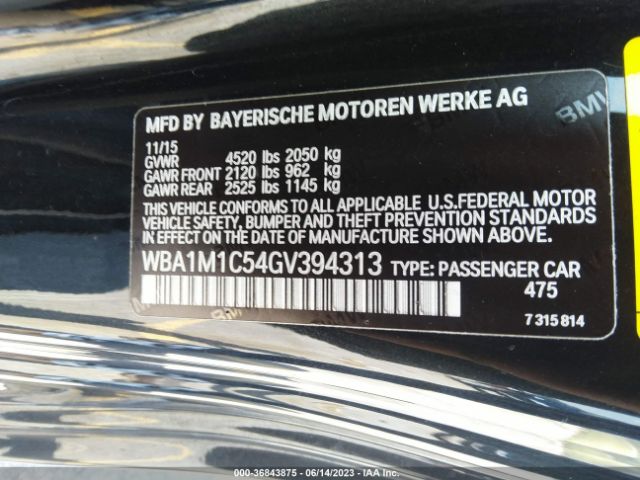 WBA1M1C54GV394313 BMW 2 Series M235i