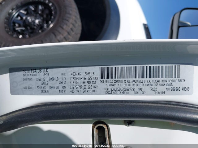 3C6UR5DL7KG627731 RAM 2500 Big Horn