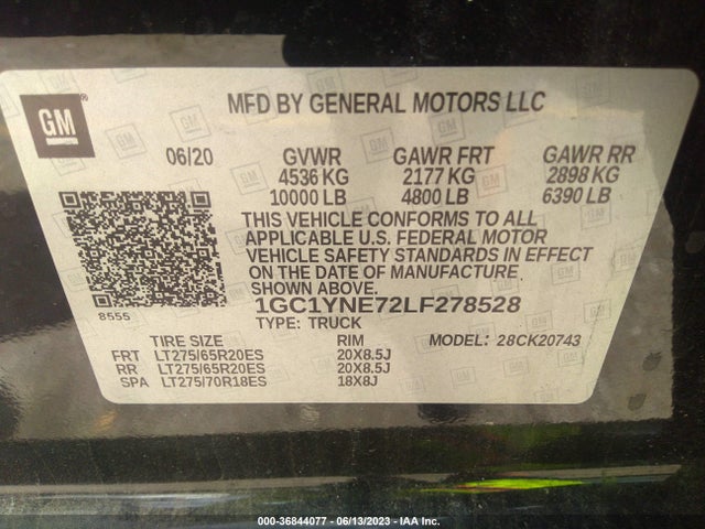 Chevrolet Silverado 2500hd Lt 2020 1GC1YNE72LF278528 Image 10