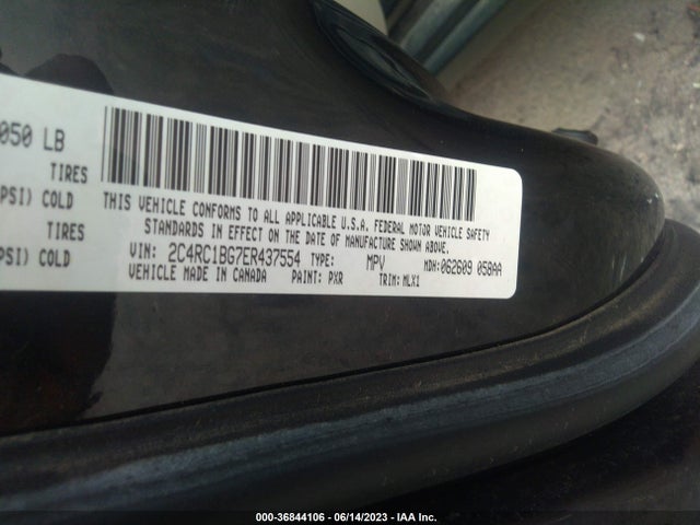 2C4RC1BG7ER437554 Chrysler Town & Country Touring