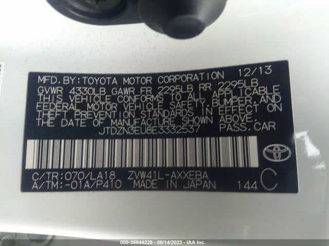 Toyota Prius V Two/three/five 2014 JTDZN3EU8E3332537 Image 15