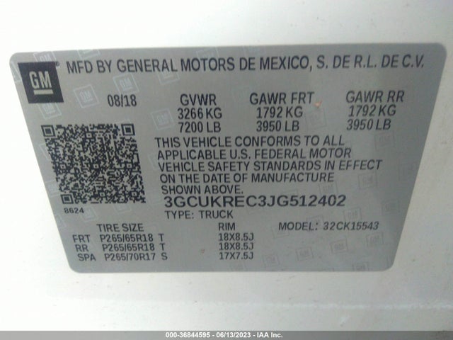 Chevrolet Silverado 1500 Lt 2018 3GCUKREC3JG512402 Image 9