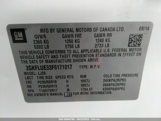 2GKFLUE33F6171017 GMC Terrain Denali