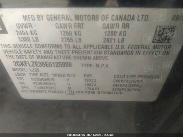 2GKFLZE36E6125998 GMC Terrain Denali