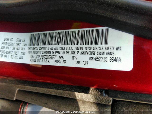 1C4PJMBS8EW276271 Jeep Cherokee Trailhawk