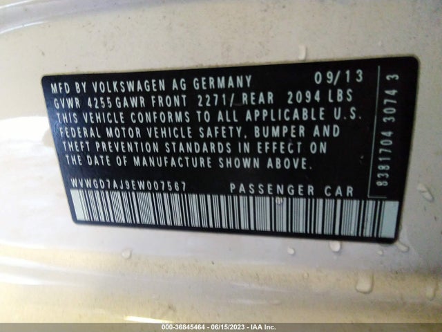 WVWGD7AJ9EW007567 Volkswagen Gti Wolfsburg