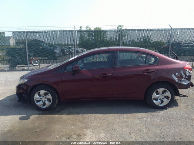 2013 HONDA CIVIC SDN LX VIN: 2HGFB2F58DH545482