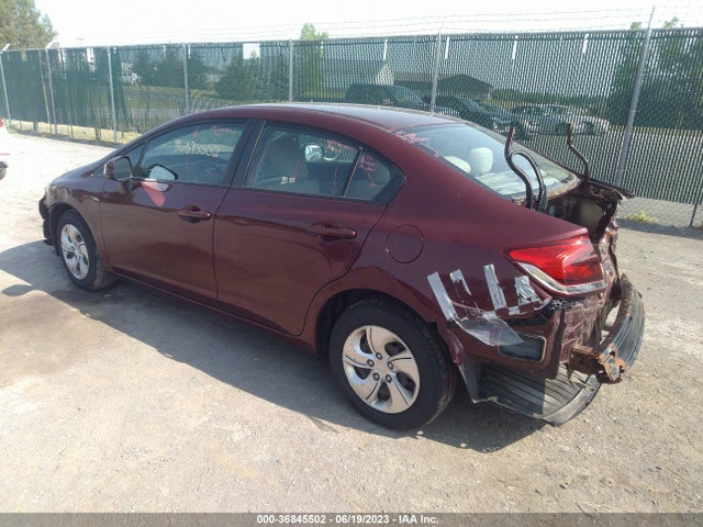 2013 HONDA CIVIC SDN LX VIN: 2HGFB2F58DH545482