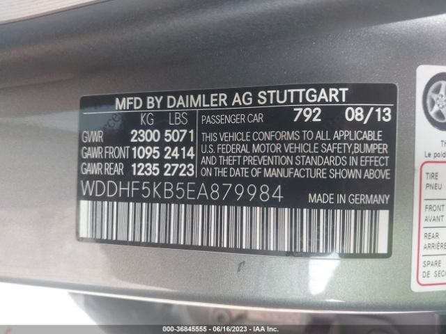 WDDHF5KB5EA879984 Mercedes-Benz E-class E 350
