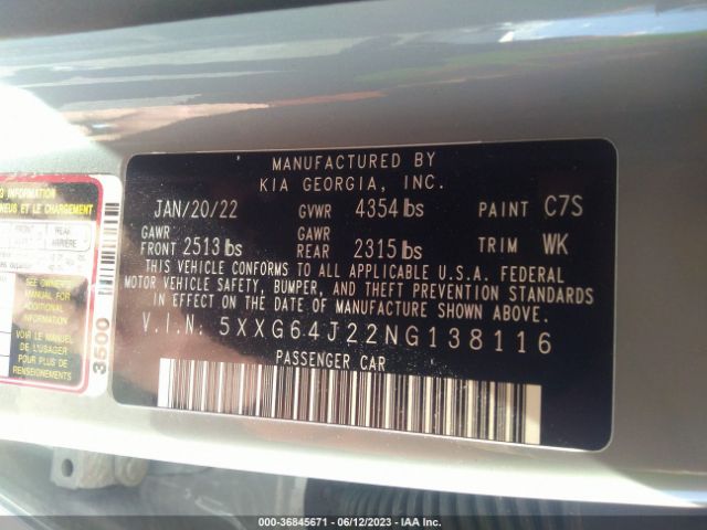 5XXG64J22NG138116 KIA K5 Gt-line