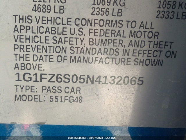 2022 Chevrolet Bolt EUV, VIN: 1G1FZ6S05N4132065