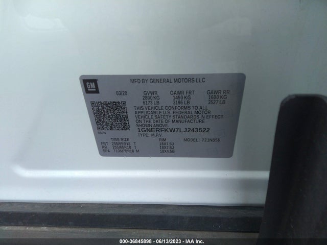 Chevrolet Traverse Ls 2020 1GNERFKW7LJ243522 Image 9