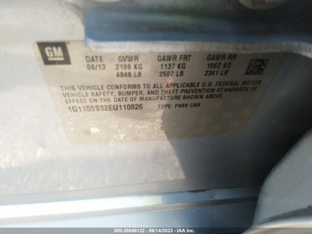 Chevrolet IMPALA LTZ 2014 1G1155S32EU110826 Image 9