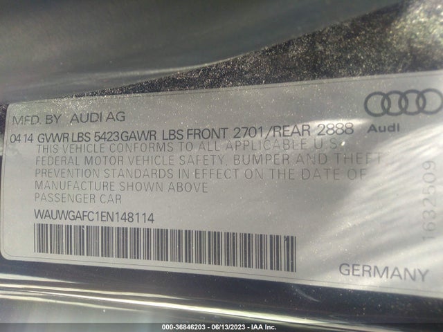Audi A7 3.0 Premium Plus 2014 WAUWGAFC1EN148114 Image 9