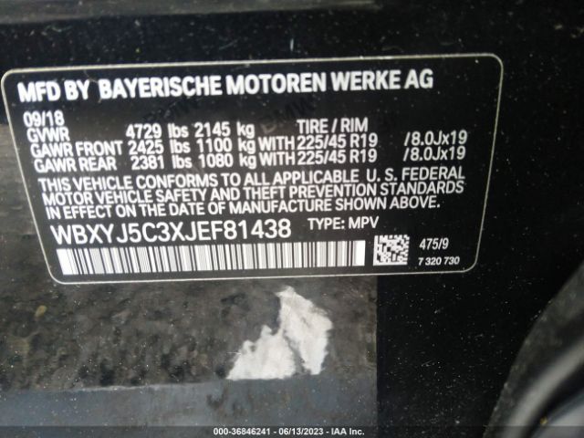 WBXYJ5C3XJEF81438 BMW X2 Xdrive28i