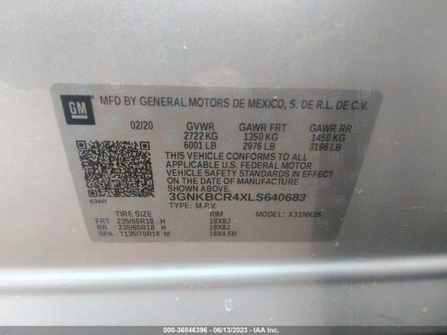 Chevrolet Blazer Lt 2020 3GNKBCR4XLS640683 Image 9