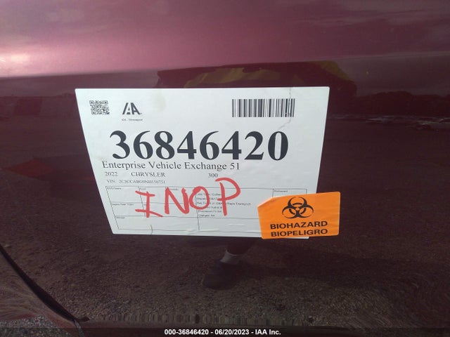 2C3CCABG9NH150751 Chrysler 300 300s