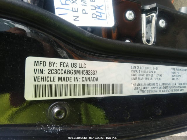 Chrysler 300 300s 2021 2C3CCABG8MH592337 Image 9