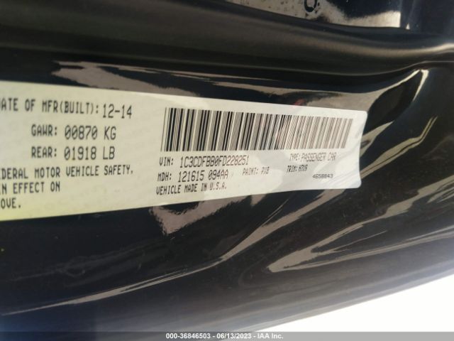 1C3CDFBB0FD228251 Dodge DART SXT