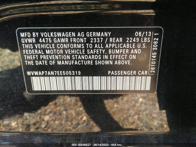 WVWAP7AN7EE505319 Volkswagen Cc R-line