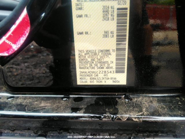 1N4AL4CVXLC228543 Nissan Altima 2.0 Sr