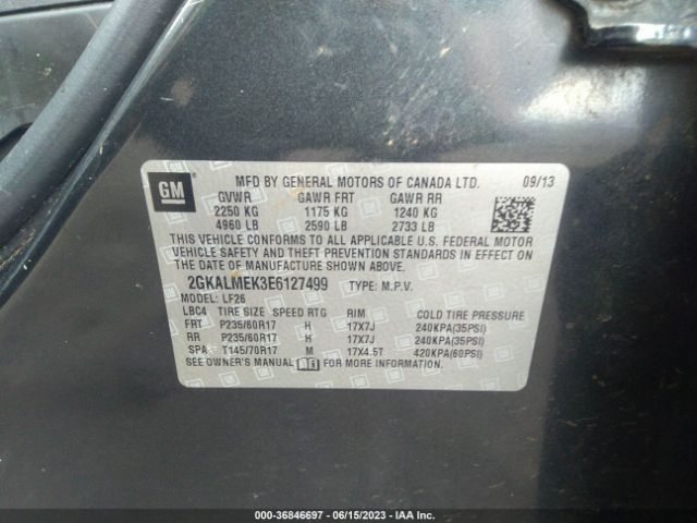2GKALMEK3E6127499 GMC Terrain Sle