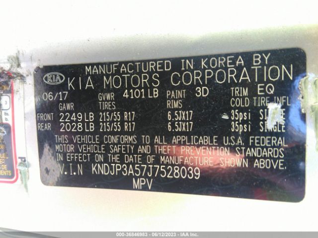 KNDJP3A57J7528039 KIA SOUL +