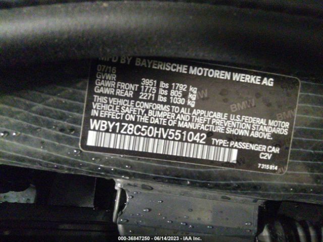 WBY1Z8C50HV551042 BMW I3