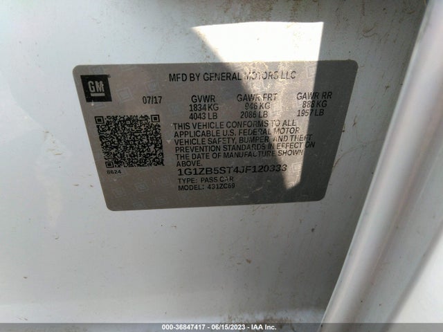 Chevrolet Malibu 1ls 2018 1G1ZB5ST4JF120333 Image 9